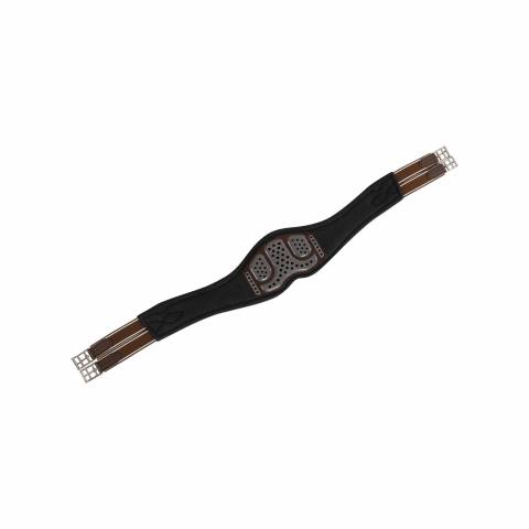 Sangle anatomique Acavallo en gel et pvc avec boucles en acier inoxydable