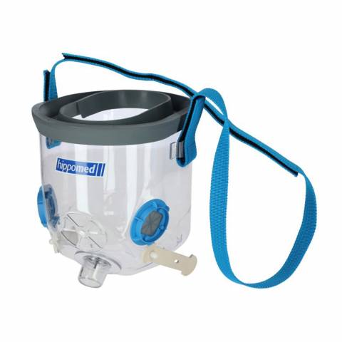 Masque d'inhalation pour chevaux AirOne Flex avec accessoires