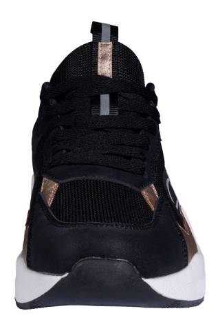 Sneaker Rosegold Glamour Style Noir -HKM