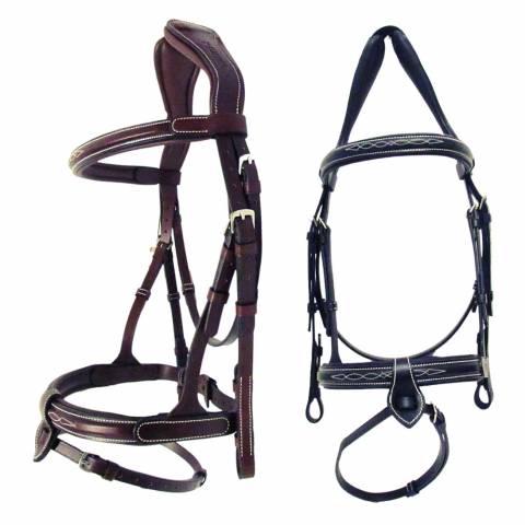 Bridon Soft avec muserolle française combinée - Cavaletti