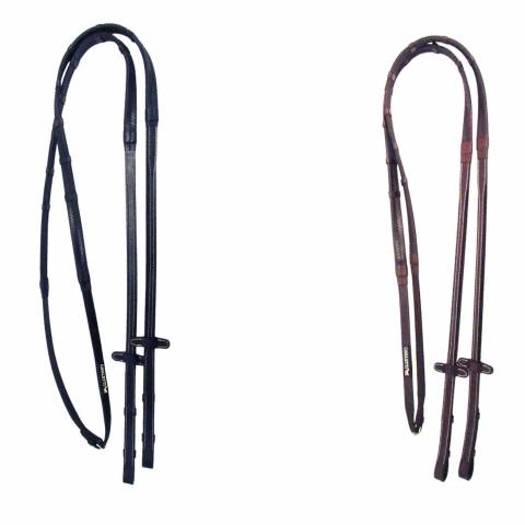 Rênes caoutchouc avec arrêtoires en cuir - Cavaletti