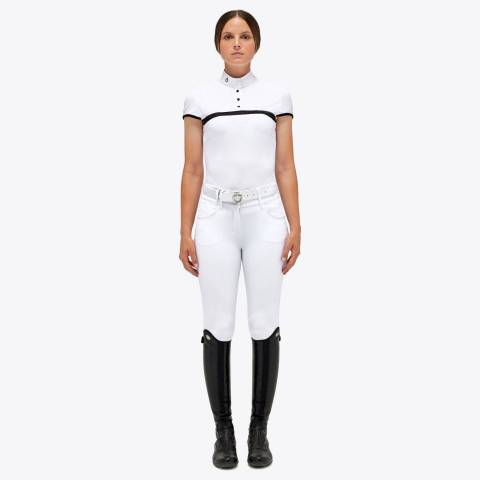 Polo compétition Mesh Jersey WHITE - CAVALLERIA TOSCANA