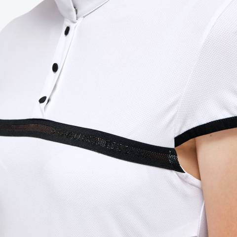 Polo compétition Mesh Jersey WHITE - CAVALLERIA TOSCANA