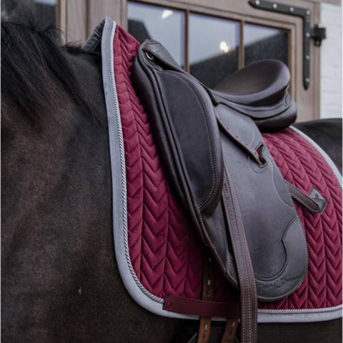 Tapis de selle dressage Velvet Contrast - Kentucky