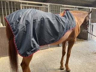 Couvre-reins bleu marine HV Polo