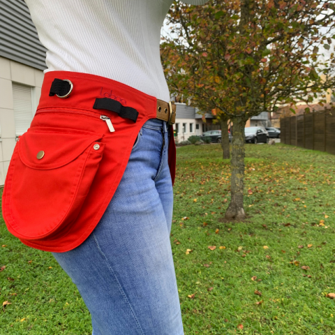 Sac-ceinture Educ + DOUBLE Education Positive Rouge