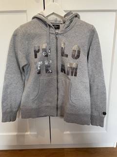 Pull gris clair à sequin HV Polo