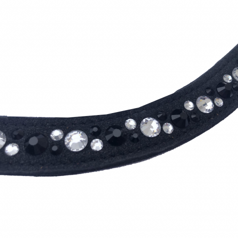 Frontal Raffinée en cuir avec strass - Jmr Pro