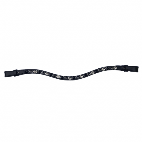 Frontal Rockstar en cuir avec strass - Jmr Pro