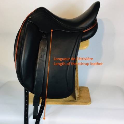 Etrivière monobrin large de Dressage - Atelier de Pravins