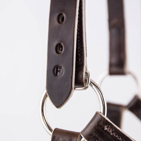 Licol en cuir gamme élevage - Atelier de Pravins