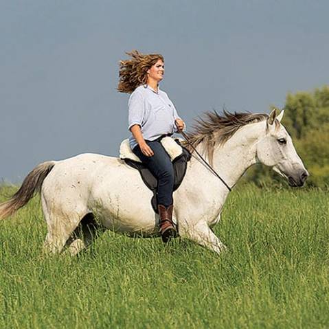 Siège en laine de mouton Barefoot pour RIDE ON