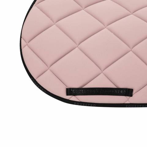 Tapis de selle logo cameo rose/noir - EQUESTRO