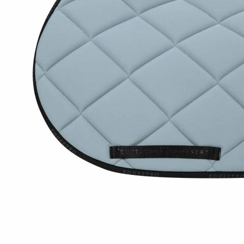 Tapis de selle logo grey mist/noir - EQUESTRO