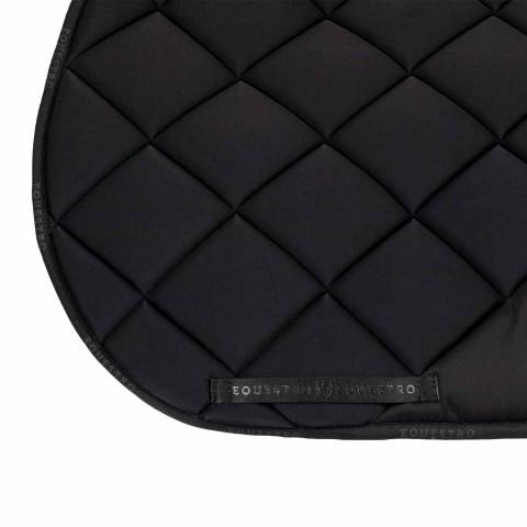 Tapis de selle logo strass noir - EQUESTRO