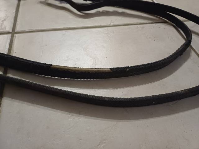 filet/bridon cheval noir tressé FS