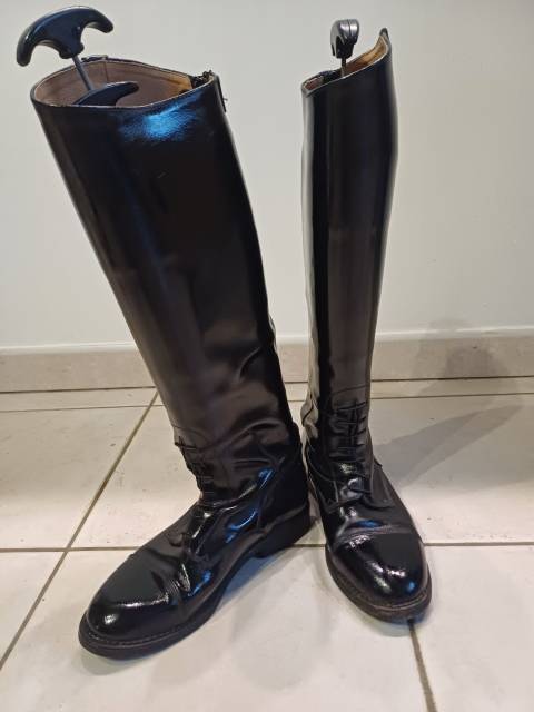 bottes cuir noires 38 Rectiligne