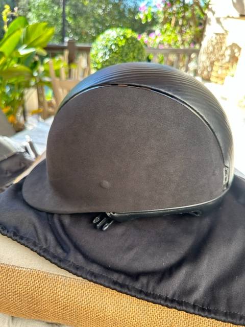 CASQUE SAMSHIELD NOIR CUIR ET ALCANTARA