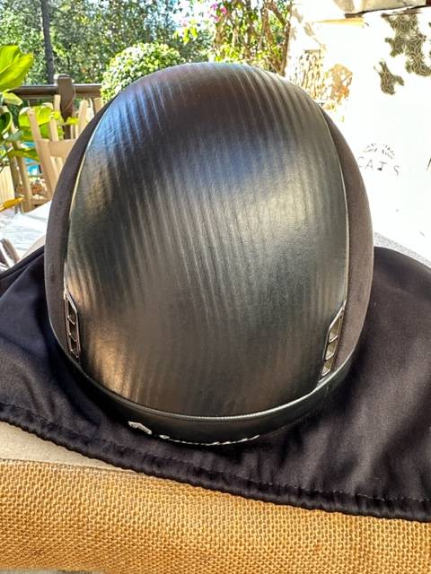 CASQUE SAMSHIELD NOIR CUIR ET ALCANTARA