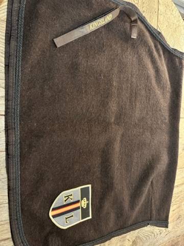 COUVRE REINS EN LAINE MARRON KINGSLAND