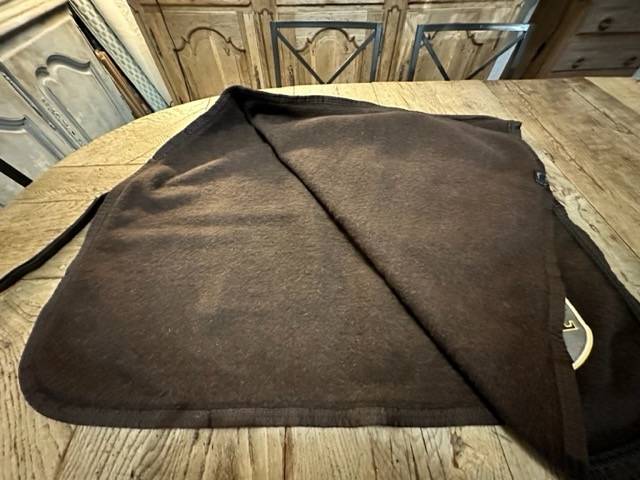 COUVRE REINS EN LAINE MARRON KINGSLAND