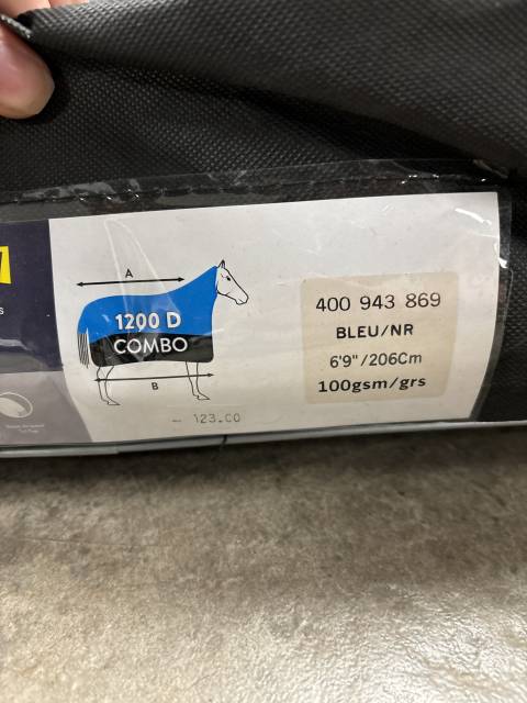 Couverture Equitheme combo 100g 6’9