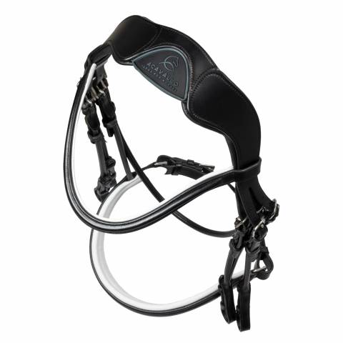 Bride ACAVALLO dressage cuir rond Giocanda