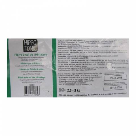 Pierre de sel Himalaya - Hippo-Tonic - Naturelle et riche en min&eacute;raux