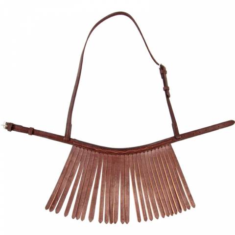 Muserolle à franges 100% cuir