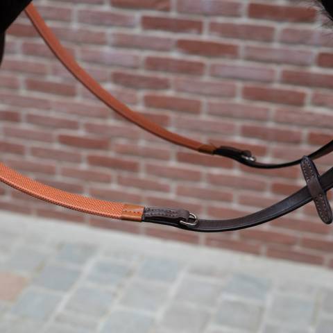 Rênes exercice avec D pour enrênement - PETITPAS - Inox