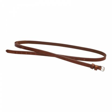 Collier de martingale/exercice cuir - Tolteam - Cuir havane