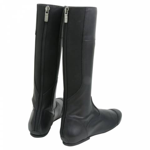 Bottes de trot en cuir noir - Tolteam - Élastique arrière