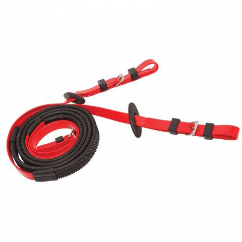 R&ecirc;nes trot mont&eacute; - Zilco - 16 mm avec grips noirs