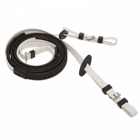 R&ecirc;nes trot mont&eacute; - Zilco - 16 mm avec grips noirs