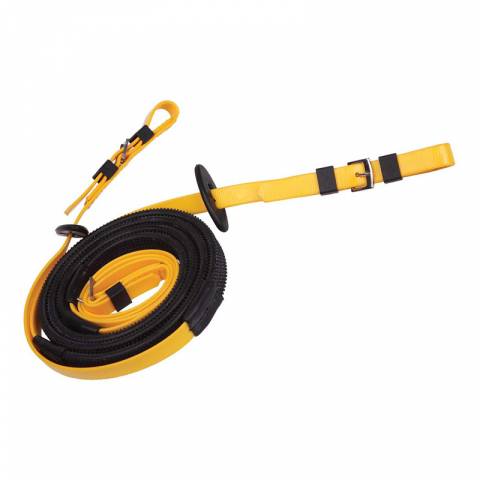 R&ecirc;nes trot mont&eacute; - Zilco - 16 mm avec grips noirs