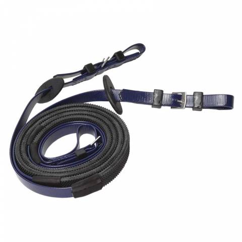R&ecirc;nes trot mont&eacute; - Zilco - 16 mm avec grips noirs