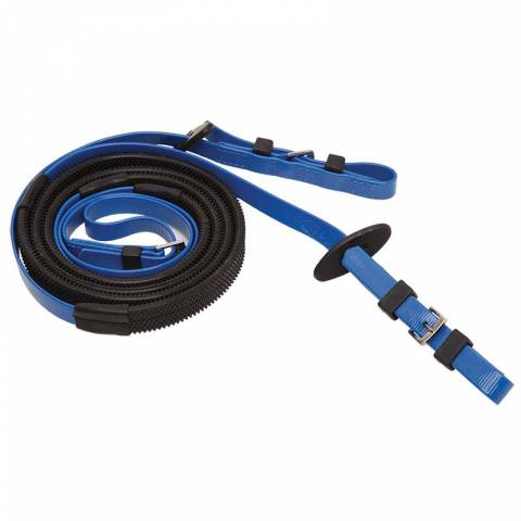 R&ecirc;nes trot mont&eacute; - Zilco - 16 mm avec grips noirs