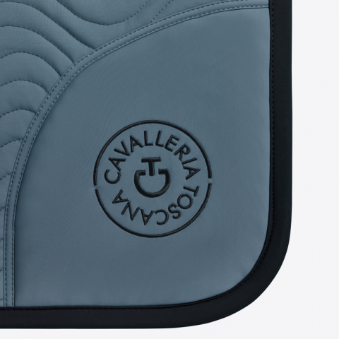 Tapis de selle Double Orbit Wave Quilted Pétrole - CAVALLERIA TOSCANA