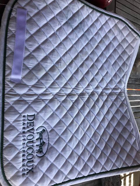 Tapis dressage blanc Devoucoux