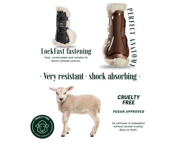 Guêtres antérieurs Gatusos Pegasus mouton synthétique