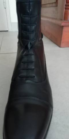 Bottes Felix Bühler cuir noires Milano 39