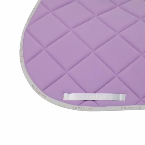 Tapis de selle technique logo lilas/blanc- EQUESTRO
