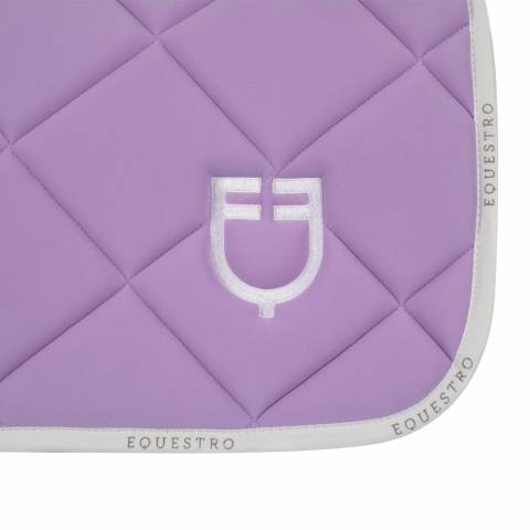 Tapis de selle technique logo lilas/blanc- EQUESTRO