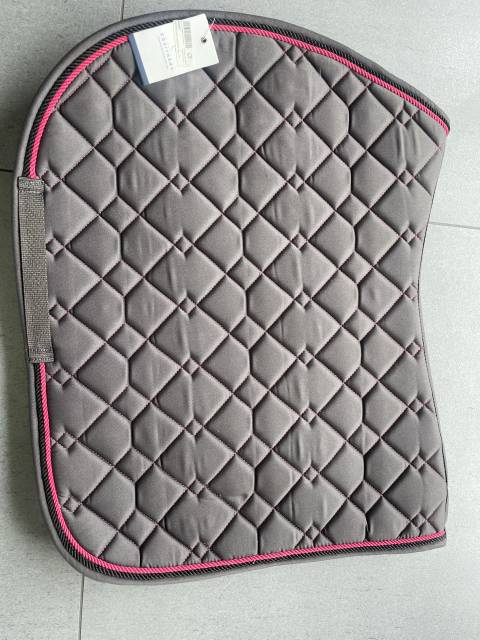 Tapis CSO équithème gris et rose