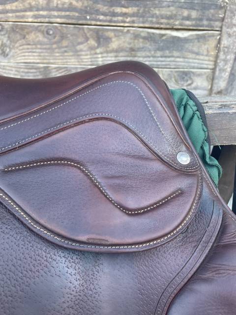 Selle devoucoux Biarritz Lab havane double quartiers 