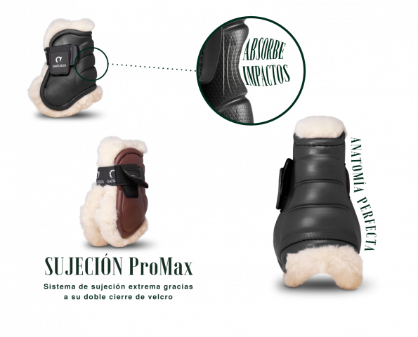 Protège-boulets Deluxe Mouton Synthétique Gatusos