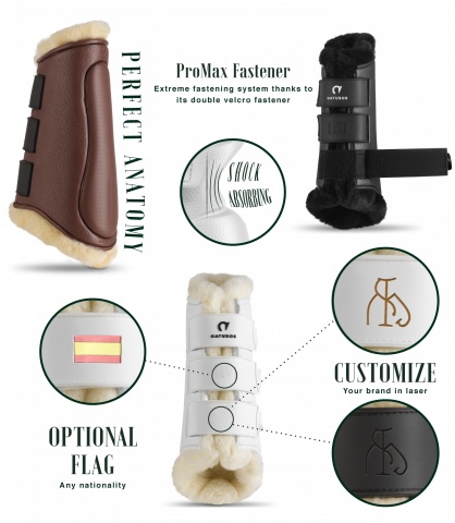 Guêtres antérieurs Royal mouton synthétique Gatusos