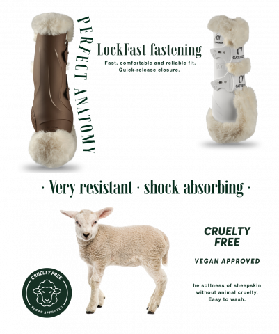 Guêtres postérieurs Genuins mouton synthétique Gatusos