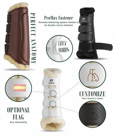 Guêtres postérieurs Royal mouton synthétique Gatusos