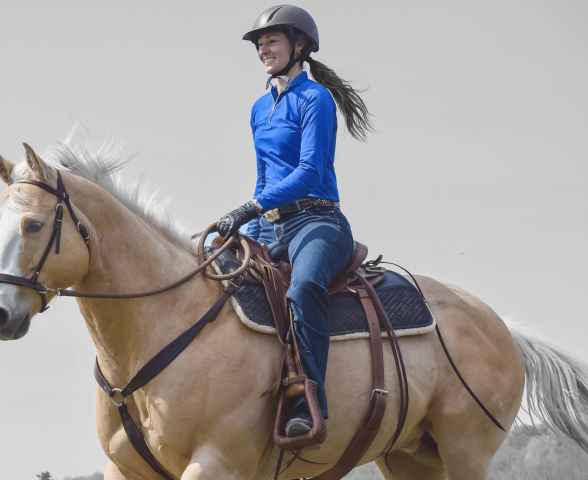 Tapis de selle Western confort en laine tissée Thiline